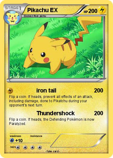 Pokemon Pikachu EX