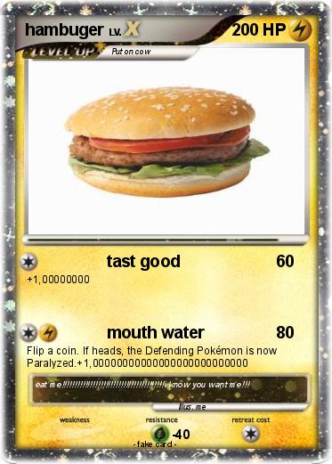 Pokemon hambuger