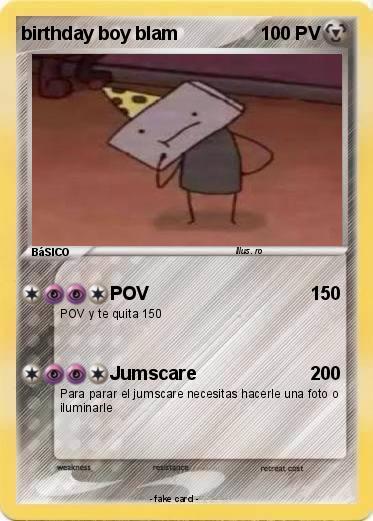 Pokemon birthday boy blam