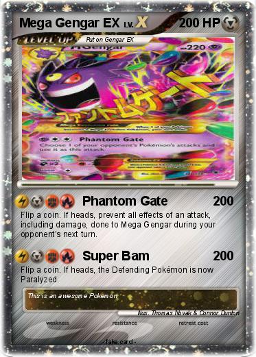 Pokemon Mega Gengar EX