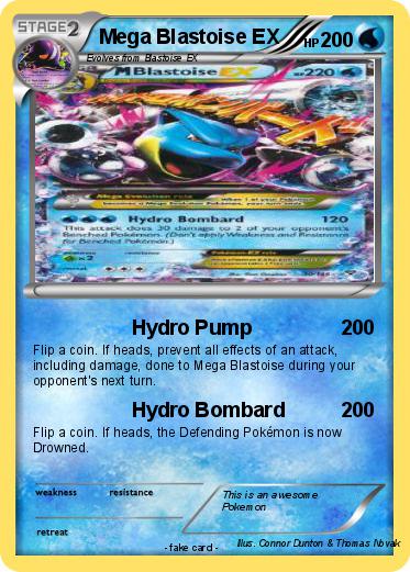 Pokemon Mega Blastoise EX