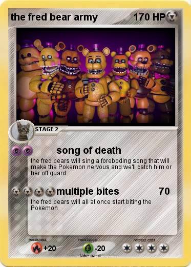 Pokemon the fred bear army