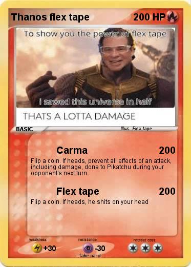Pokemon Thanos flex tape
