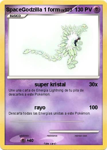 Pokemon SpaceGodzilla 1 form