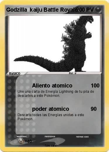 Pokemon Godzilla  kaiju Battle Royale