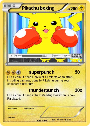 Pokemon Pikachu boxing