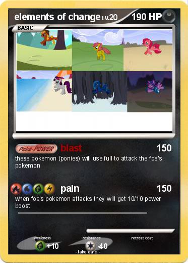 Pokemon elements of change