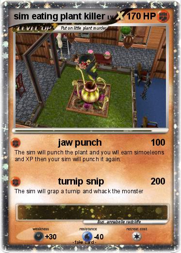 Pokemon sim eating plant killer