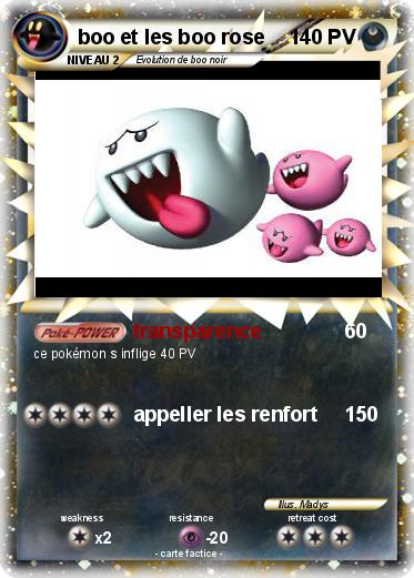 Pokemon boo et les boo rose