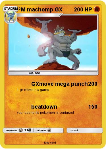 Pokemon M machomp GX