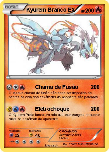 Pokemon Kyurem Branco EX