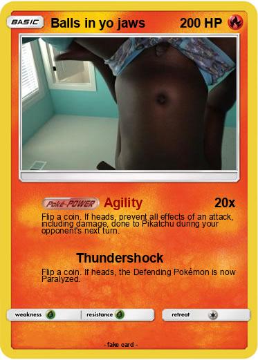 Pokemon Balls in yo jaws
