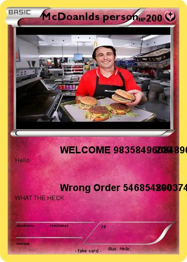 Pokemon McDoanlds person