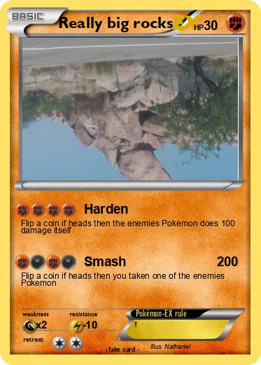 Pokemon Really big rocks