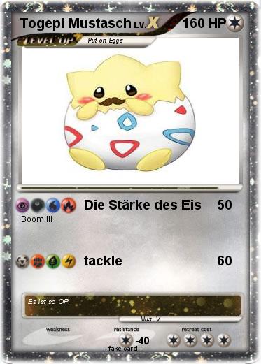 Pokemon Togepi Mustasch