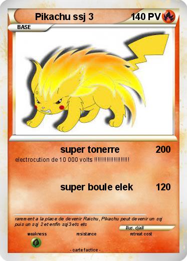 Pokemon Pikachu ssj 3