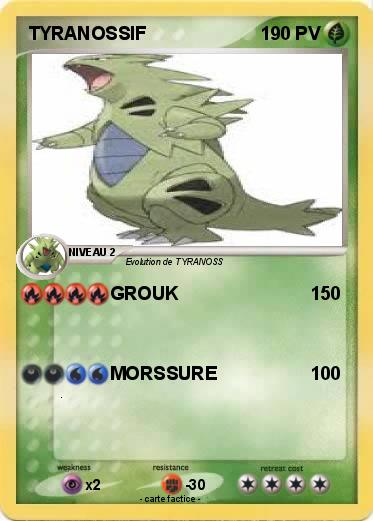 Pokemon TYRANOSSIF