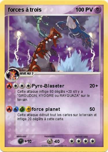 Pokemon forces à trois