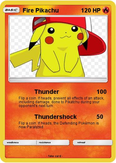 Pokemon Fire Pikachu