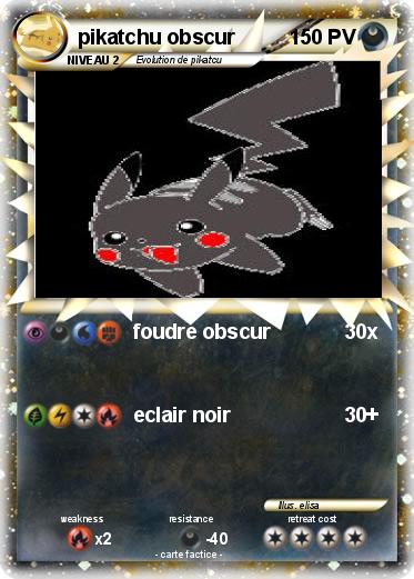Pokemon pikatchu obscur