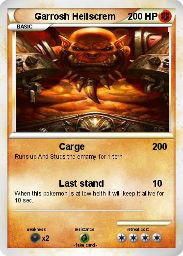 Pokemon Garrosh Hellscrem