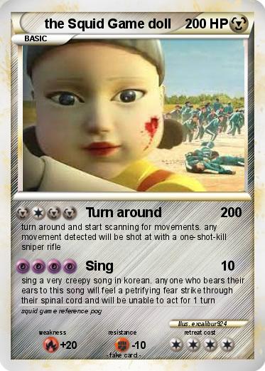 Pokemon the Squid Game doll