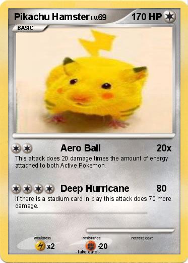 Pokemon Pikachu Hamster