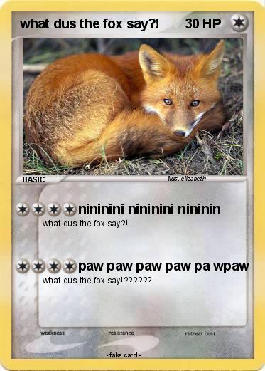 Pokemon what dus the fox say?!