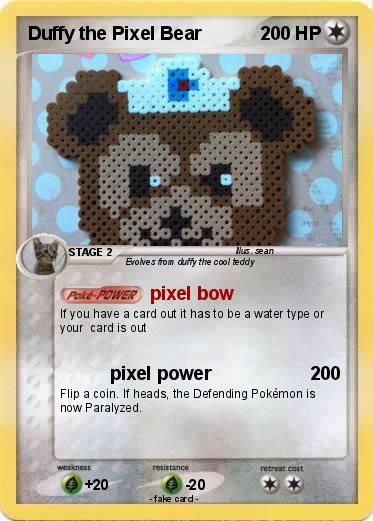 Pokemon Duffy the Pixel Bear