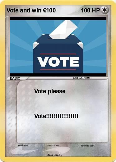 Pokemon Vote and win €100