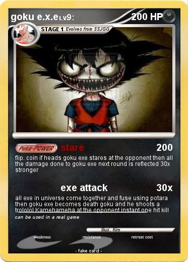 Pokemon goku e.x.e