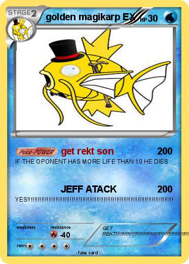Pokemon golden magikarp EX
