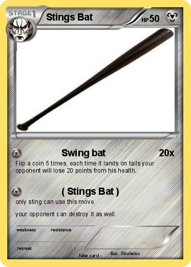 Pokemon Stings Bat