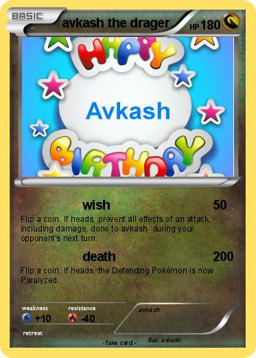 Pokemon avkash the drager