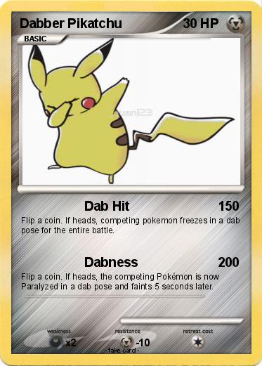 Pokemon Dabber Pikatchu