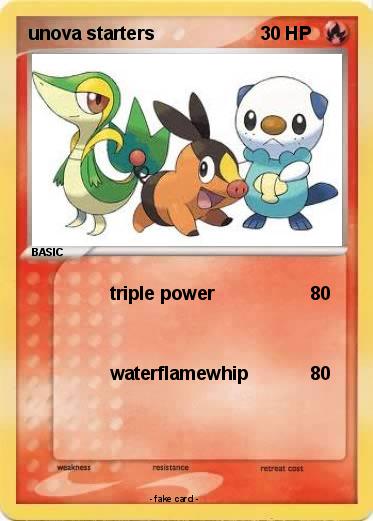 Pokemon unova starters