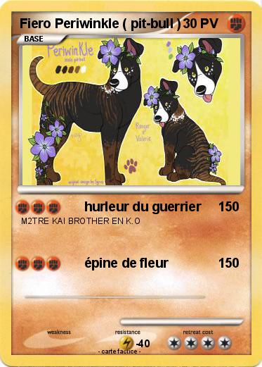 Pokemon Fiero Periwinkle ( pit-bull )