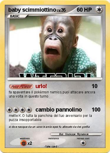 Pokemon baby scimmiottino