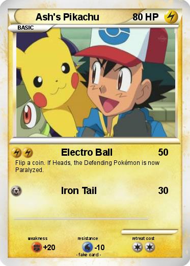 Pokemon Ash's Pikachu
