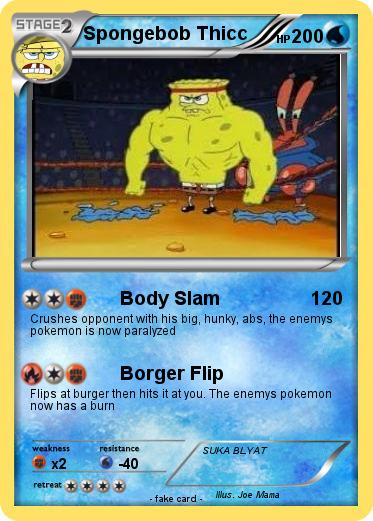 Pokemon Spongebob Thicc