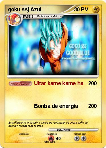 Pokemon goku ssj Azul