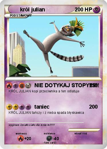 Pokemon król julian