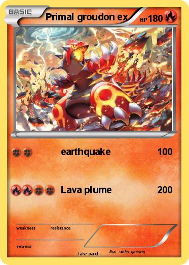 Pokemon Primal groudon ex