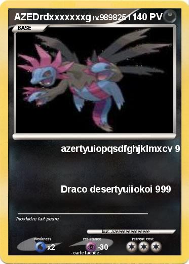 Pokemon AZEDrdxxxxxxxg