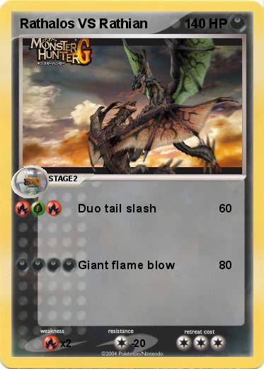 Pokemon Rathalos VS Rathian
