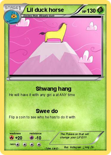Pokemon Lil duck horse