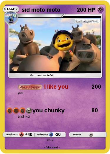 Pokemon sid moto moto