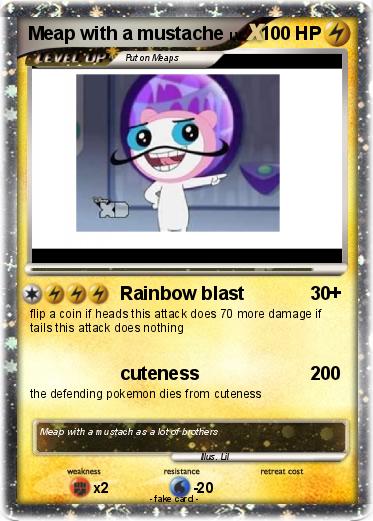 Pokemon Meap with a mustache