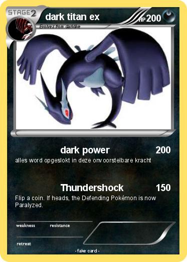 Pokemon dark titan ex