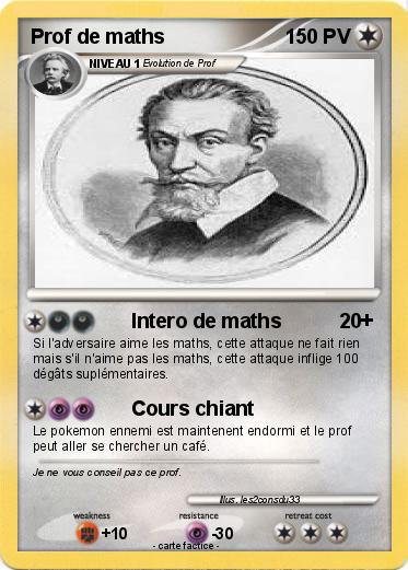 Pokemon Prof de maths